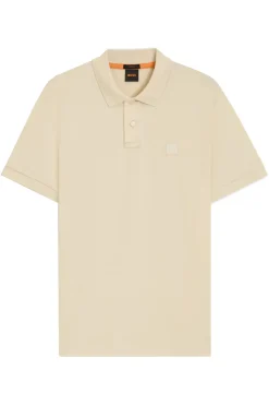 Heren polo korte mouw geel