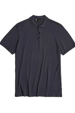 Heren polo korte mouw grijs