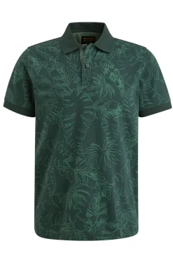 Heren polo korte mouw groen