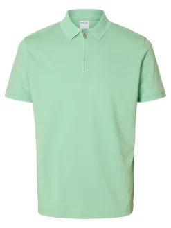 Heren polo korte mouw groen