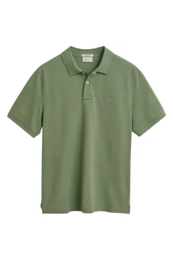 Heren polo korte mouw groen