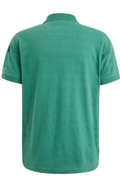 Heren polo korte mouw groen