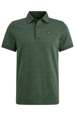 Heren polo korte mouw groen