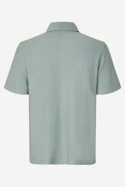 Heren polo korte mouw groen