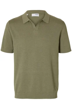 Heren polo korte mouw groen