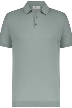 Heren polo korte mouw groen