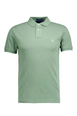 Heren polo korte mouw groen