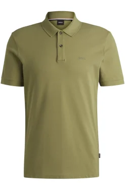 Heren polo korte mouw groen