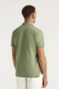 Heren polo korte mouw groen