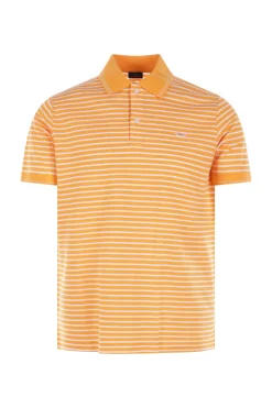 Heren polo korte mouw oranje