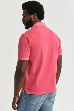 Heren polo korte mouw rose