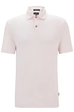 Heren polo korte mouw rose