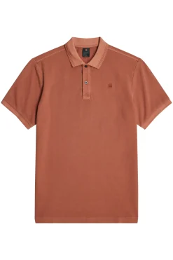 Heren polo korte mouw rose