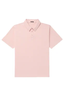 Heren polo korte mouw rose