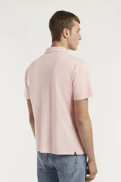 Heren polo korte mouw rose