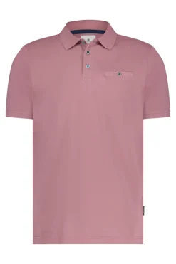Heren polo korte mouw rose
