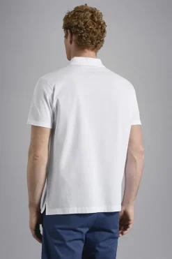 Heren polo korte mouw wit