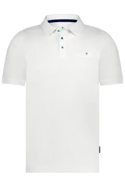 Heren polo korte mouw wit