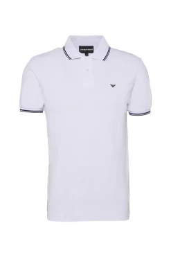 Heren polo korte mouw wit