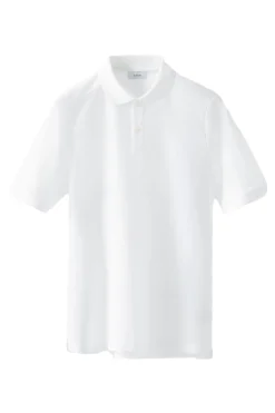Heren polo korte mouw wit