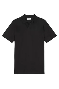 Heren polo korte mouw zwart