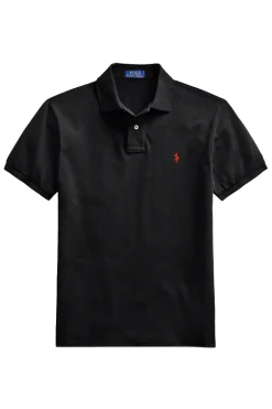 Heren polo korte mouw zwart