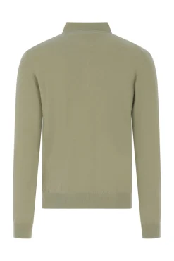 Heren polo lange mouw groen