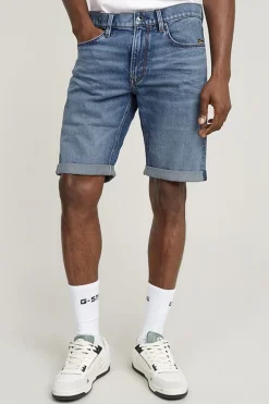 Heren short blauw