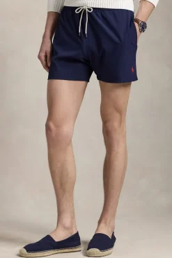 Heren short blauw