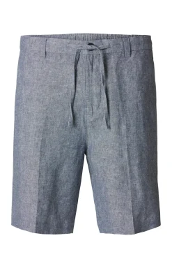 Heren short blauw