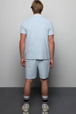 Heren short blauw