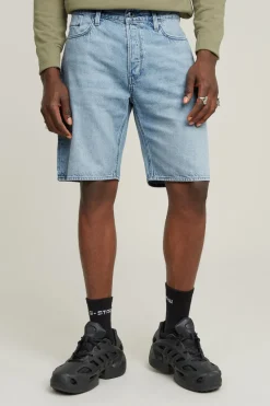Heren short blauw