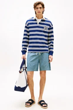 Heren short blauw