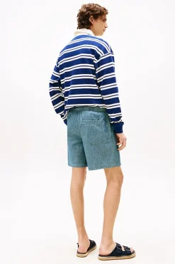Heren short blauw