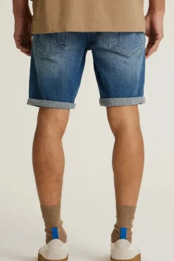 Heren short blauw
