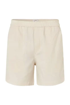 Heren short ecru