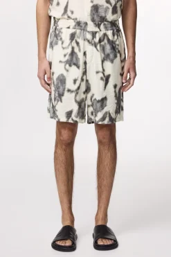 Heren short ecru
