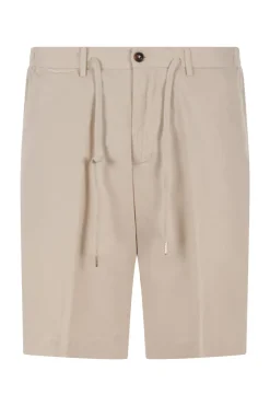 Heren short ecru