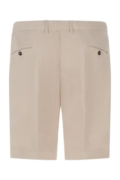 Heren short ecru