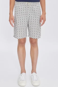 Heren short ecru
