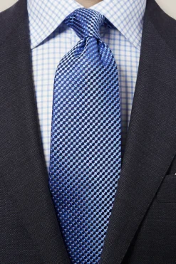 Heren stropdas blauw