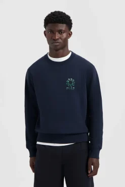 Heren sweater blauw