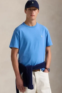 Heren t-shirt kortemouw blauw