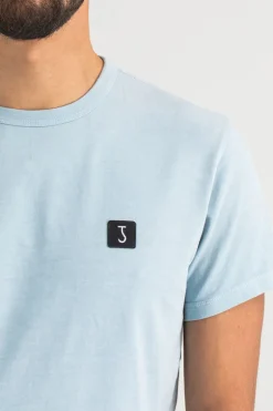 Heren t-shirt kortemouw blauw