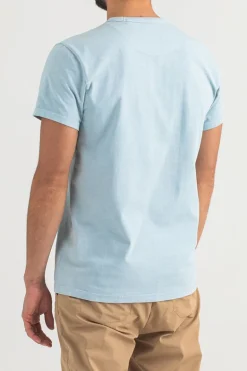 Heren t-shirt kortemouw blauw