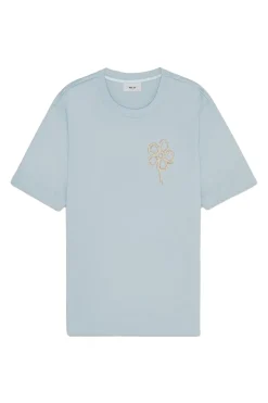 Heren t-shirt kortemouw blauw