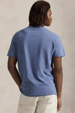 Heren t-shirt kortemouw blauw