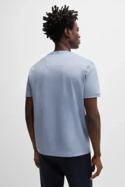 Heren t-shirt kortemouw blauw