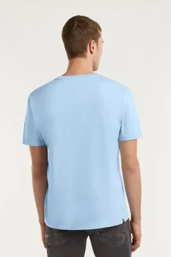 Heren t-shirt kortemouw blauw