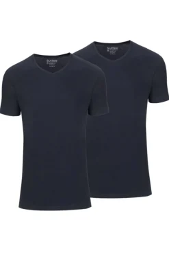 Heren t-shirt kortemouw blauw